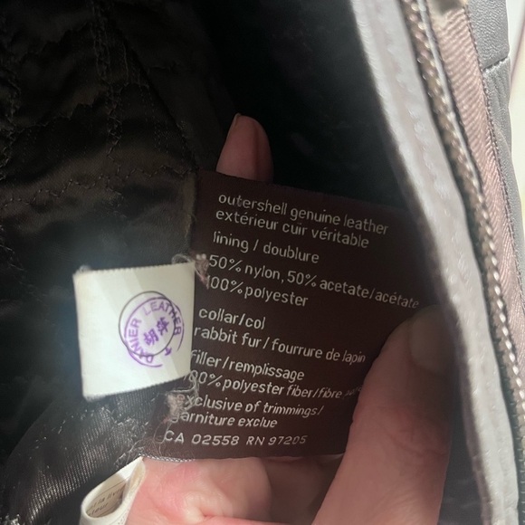 Danier Leather and Rabbit Fur Coat - Picture 8 of 9